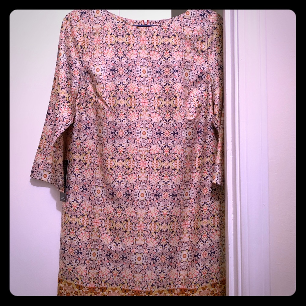 LIMITED pink printed shift dress